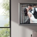 Metallic picture frames